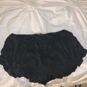 Dark grey flowy shorts